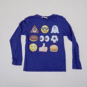 emoji smiley face long sleeve shirt donut soccer burger